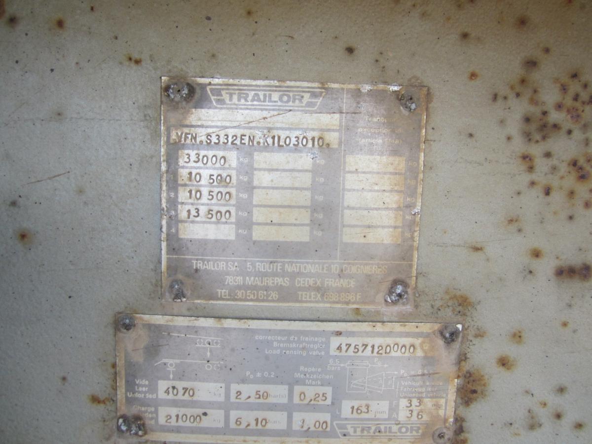 Kipper oplegger Trailor