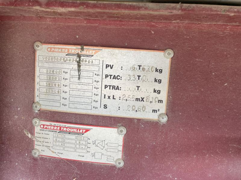 Kipper oplegger Trouillet