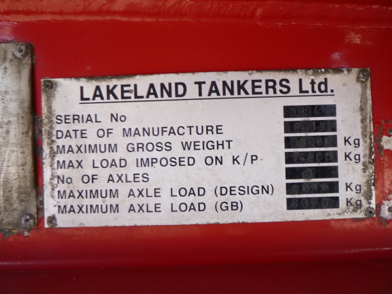 Tankoplegger voor het vervoer van brandstoffen Lakeland Tankers Fuel tank alu 42.8 m3 / 6 comp + pump: afbeelding 25