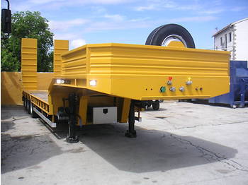 Nieuw Dieplader oplegger voor het vervoer van zwaar materieel Lowbed semi-trailer Galtrailer PM3 3axles: afbeelding 1