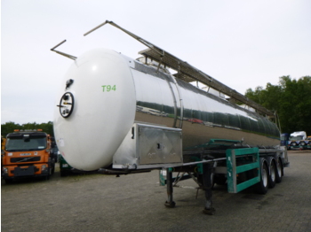 Tankoplegger voor het vervoer van voedsel Magyar Food tank inox 29 m3 / 1 comp + pump: afbeelding 1