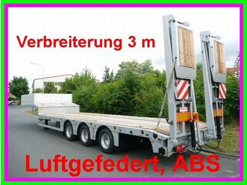 Dieplader oplegger voor het vervoer van zwaar materieel Möslein 3 Achs Satteltieflader, Luftgefedert: afbeelding 1