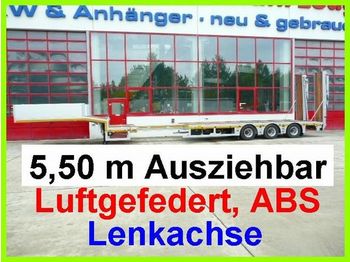 Nieuw Dieplader oplegger voor het vervoer van zwaar materieel Möslein 3 Achs Satteltieflader, ausziehbar: afbeelding 1