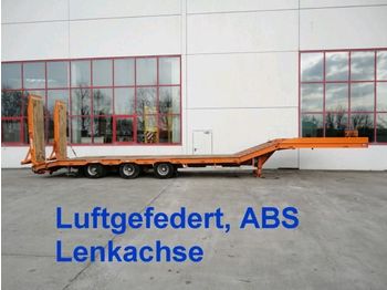 Dieplader oplegger voor het vervoer van zwaar materieel Möslein 3 Achs Satteltieflader komplett überfahrba: afbeelding 1