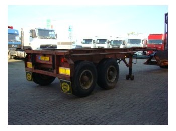 Containertransporter/ Wissellaadbak oplegger Netam-Freuhauf open 20 ft container chassis: afbeelding 1