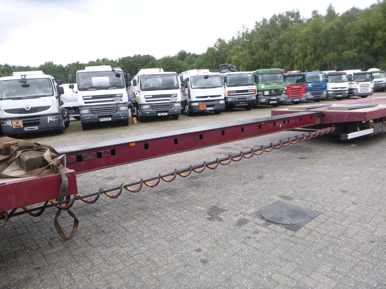 Dieplader oplegger Nooteboom 3-axle semi-lowbed trailer extendable 14.5 m + ramps: afbeelding 9