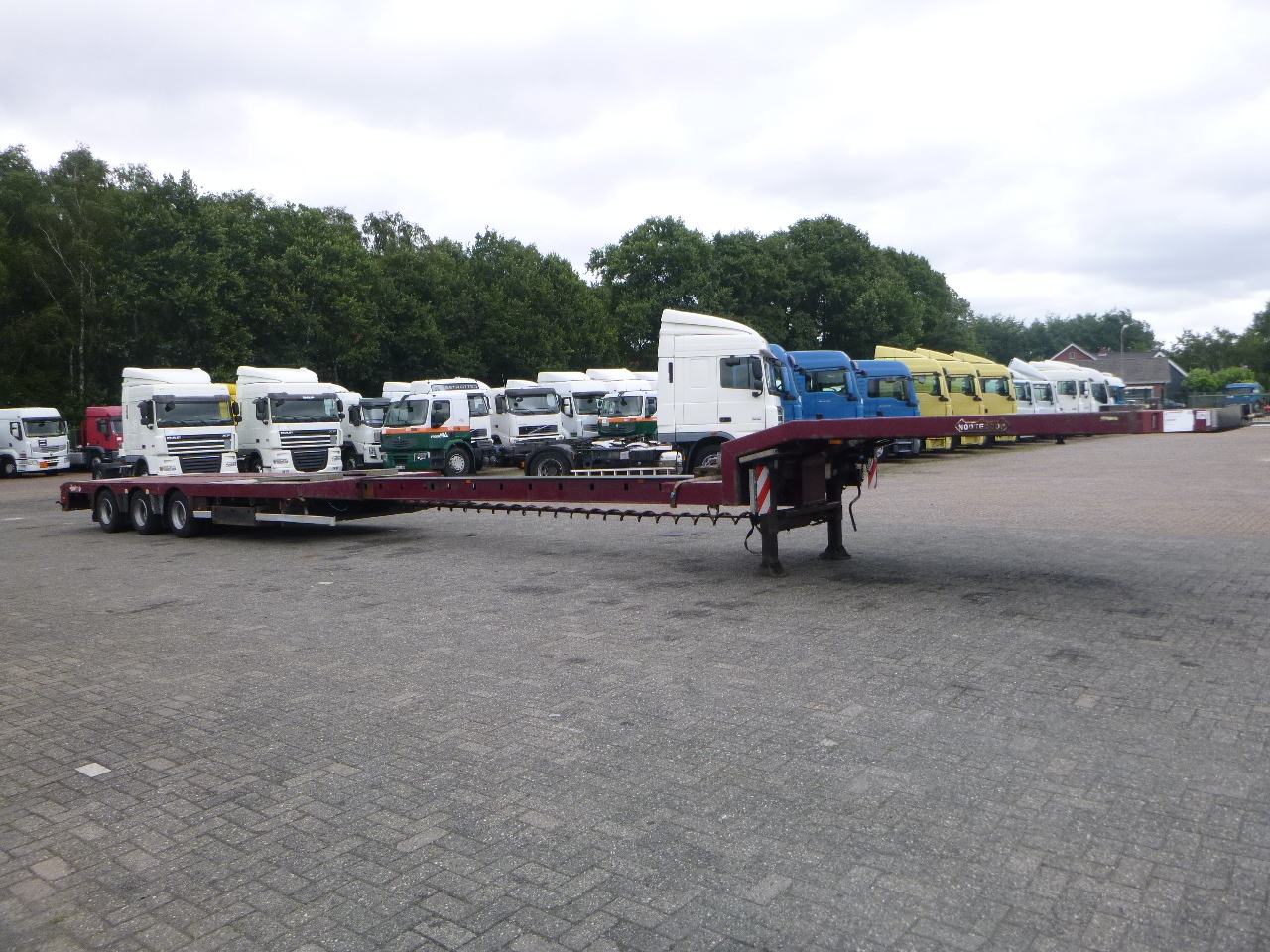 Dieplader oplegger Nooteboom 3-axle semi-lowbed trailer extendable 14.5 m + ramps: afbeelding 2