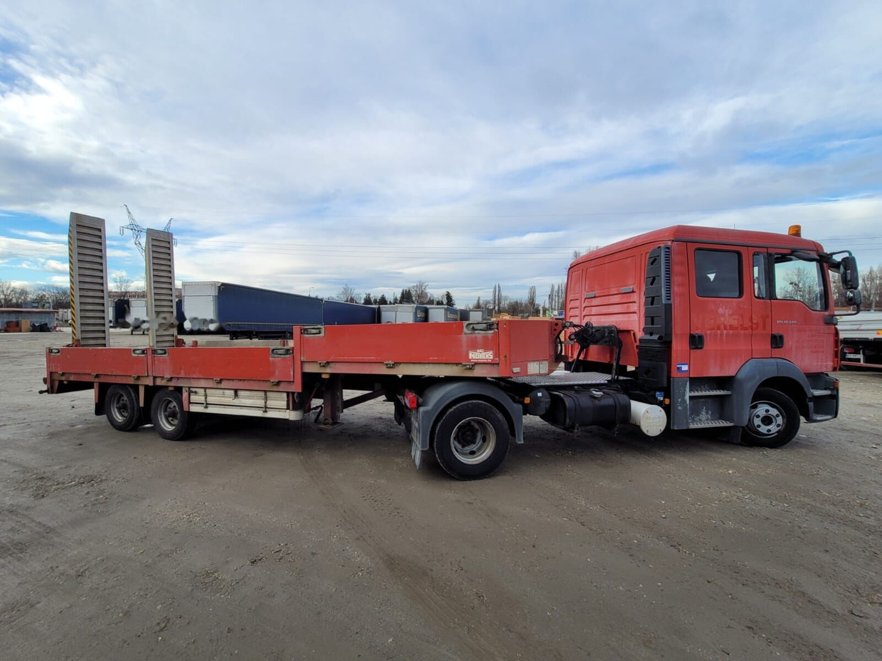 Dieplader oplegger Noyens BE 9.8 tons trailer: afbeelding 6