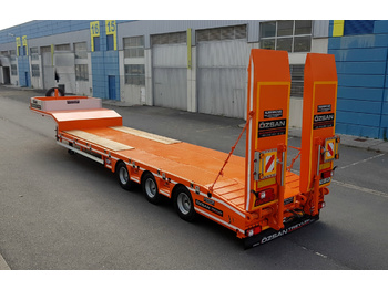 Dieplader oplegger voor het vervoer van zwaar materieel OZSAN TRAILER 3 AXLE LOW LOADER NORMAL /EXTENDABLE  (OZS - L3): afbeelding 1