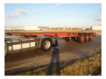 Containertransporter/ Wissellaadbak oplegger Pacton Container chassis 3axle 40ft: afbeelding 1