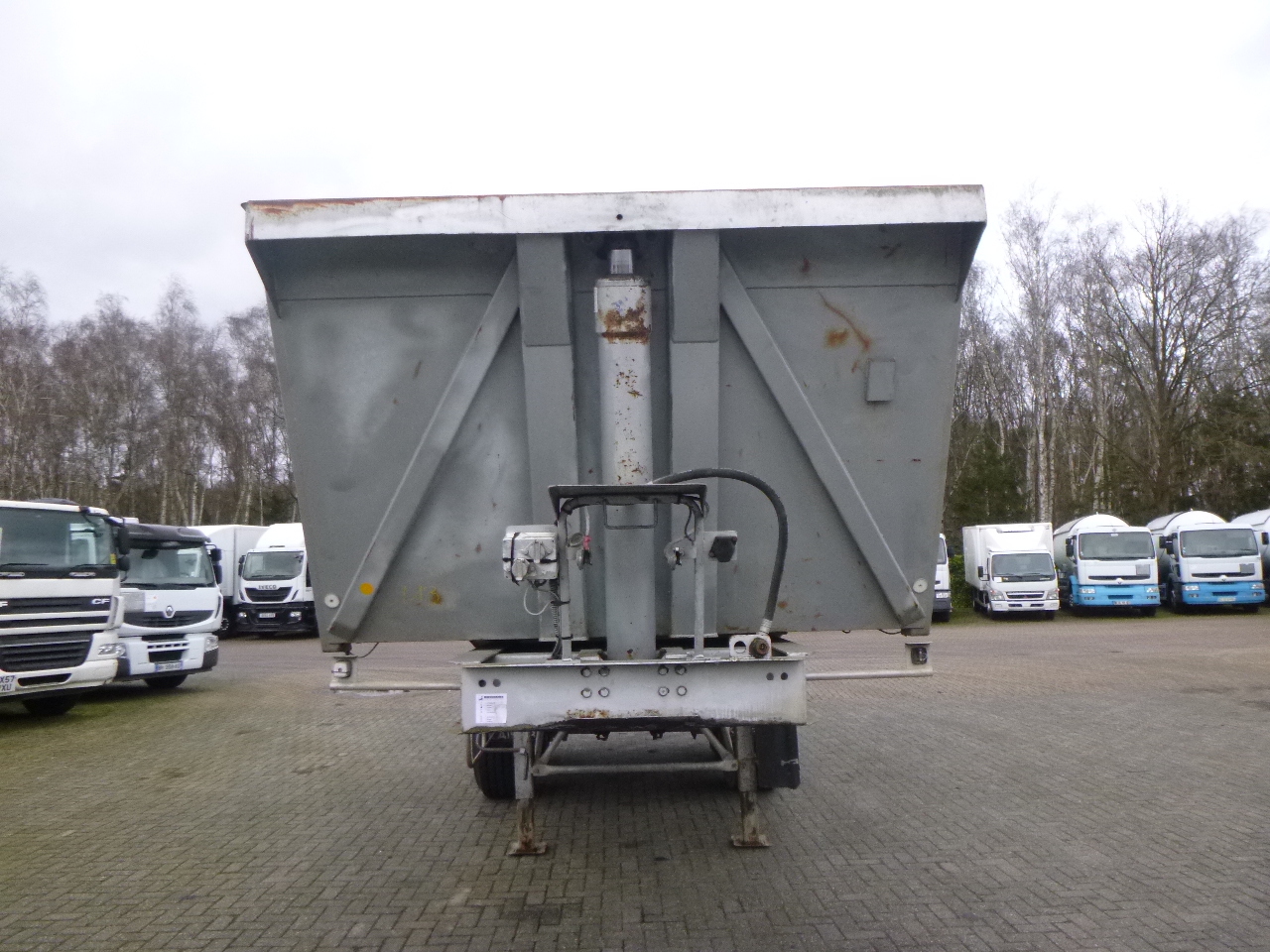 Kipper oplegger Robuste Kaiser Tipper trailer steel 24 m3 + tarpaulin: afbeelding 5