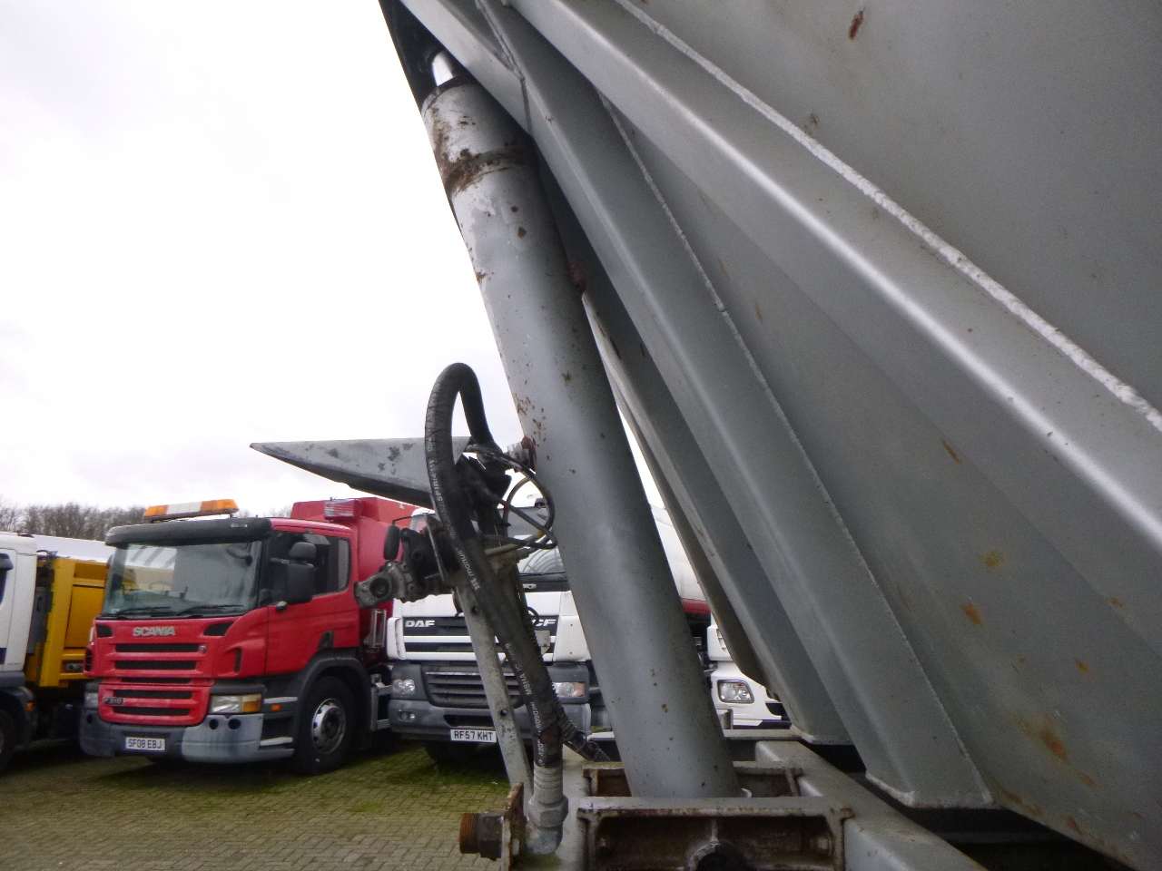 Kipper oplegger Robuste Kaiser Tipper trailer steel 24 m3 + tarpaulin: afbeelding 11