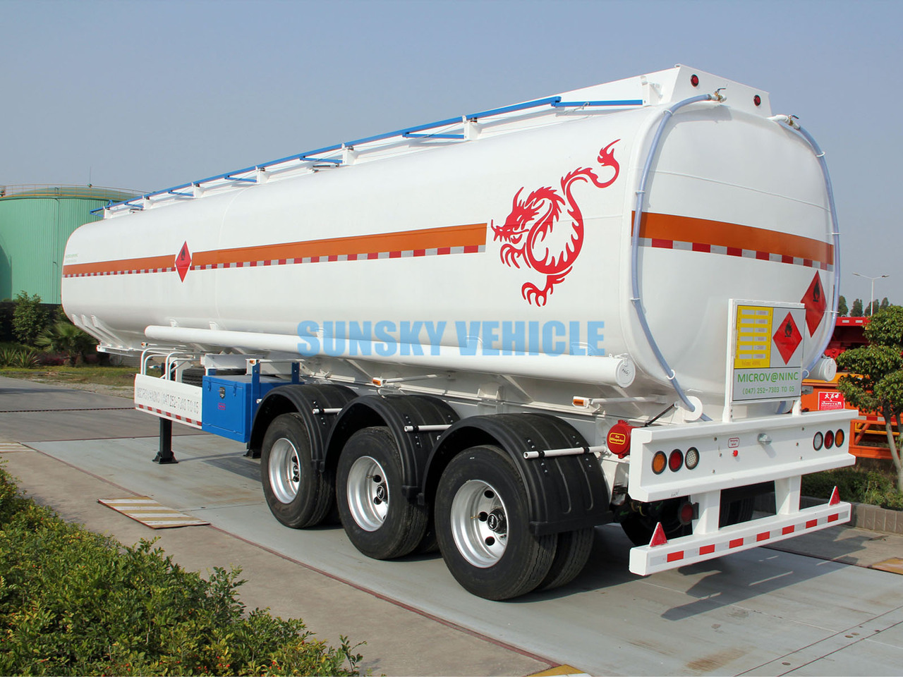Nieuw Tankoplegger voor het vervoer van brandstoffen SUNSKY 3 Axle Fuel Tanker Trailer: afbeelding 17