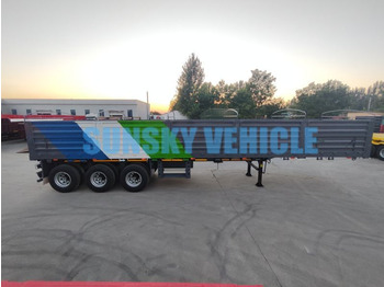 Nieuw Vlakke/ Open oplegger voor het vervoer van bulkgoederen SUNSKY 40FT drop side wall semi trailer: afbeelding 2