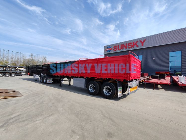 Nieuw Vlakke/ Open oplegger voor het vervoer van voedsel SUNSKY Interlink Semi Trailer: afbeelding 3
