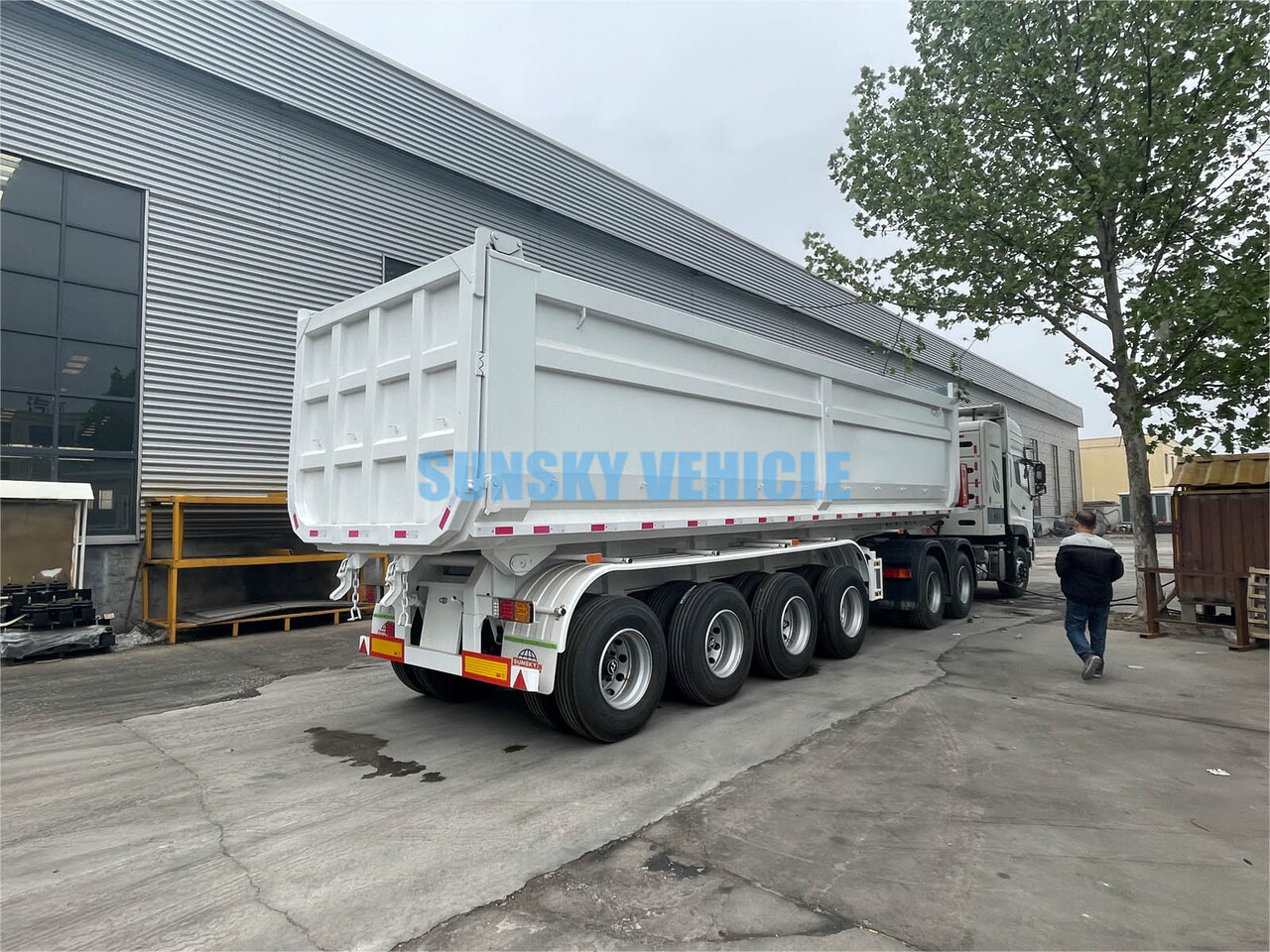 Nieuw Kipper oplegger voor het vervoer van bulkgoederen SUNSKY Tipper  Trailer: afbeelding 14