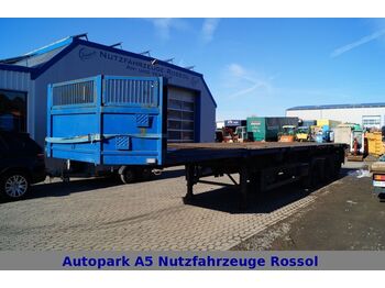 Vlakke/ Open oplegger Schmidt SP 37,6 E/12,8 Stahltransport Lenk ausziehb.: afbeelding 1