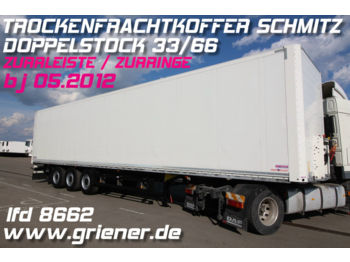 Gesloten oplegger Schmitz Cargobull SKO 24/ DOPPELSTOCK / ZURRINGE / ZURRLEISTE !!!!: afbeelding 1