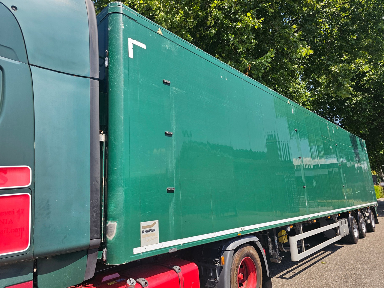 Schuifvloer oplegger Knapen K200 With Steering Axle
