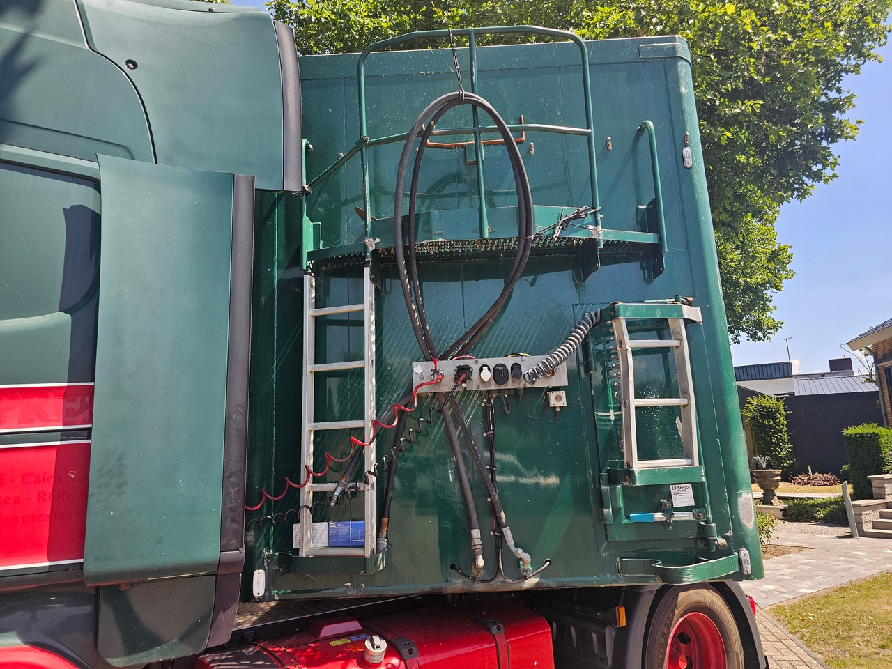 Schuifvloer oplegger Knapen K200 With Steering Axle