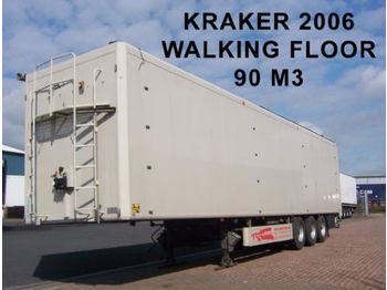 Kraker 90m3 walking floor - Schuifvloer oplegger