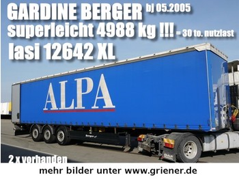  BERGER SAPL 24/ LASI XL / 4988 kg leergewicht !! - schuifzeiloplegger
