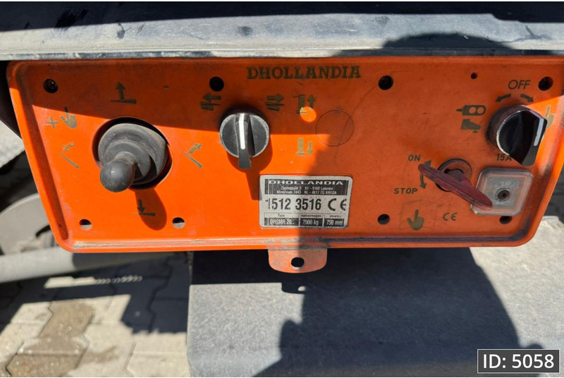 Schuifzeiloplegger Krone SD / BPW Drum / DHOLLANDIA 2000KG
