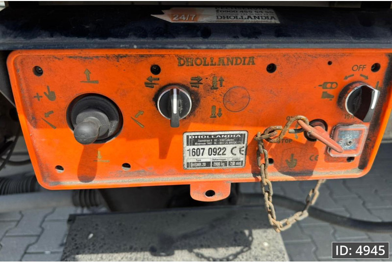 Schuifzeiloplegger Krone SD / Sideboards / Drum brakes / DHOLLANDIA 2000KG