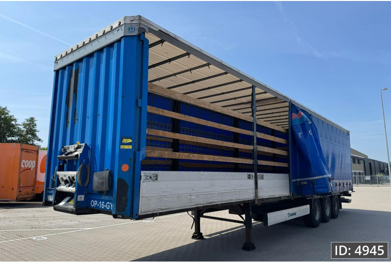 Schuifzeiloplegger Krone SD / Sideboards / Drum brakes / DHOLLANDIA 2000KG