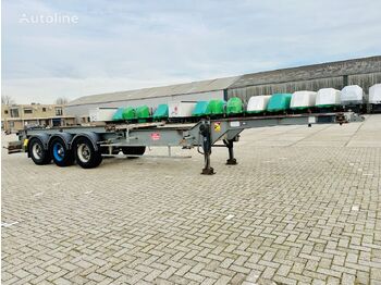 Containertransporter/ Wissellaadbak oplegger voor het vervoer van containers TROUILLET ADR Container chassis 20+30+40ft - Extanded: afbeelding 1