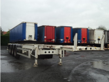 Containertransporter/ Wissellaadbak oplegger TURBOS HOET Container chassis: afbeelding 1