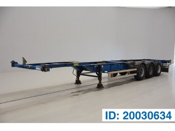 Containertransporter/ Wissellaadbak oplegger TURBO'S HOET 2 x 20-40 ft skelet: afbeelding 1
