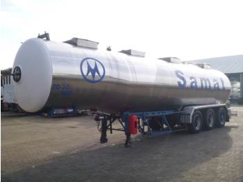 Tank oplegger Magyar Chemical tank inox 33 m3 / 4 comp