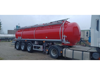 Tankoplegger Burg 22500 L ADR Tanktrailer, ACID Carbon St52-3 Coated