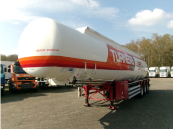 Feldbinder Fuel tank alu 44.3 m3 / 6 comp + pump - Tankoplegger