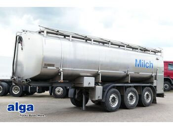 HLW STA 35, Isoliert, 2x Lenkachse, 27m³, Milch  - Tankoplegger