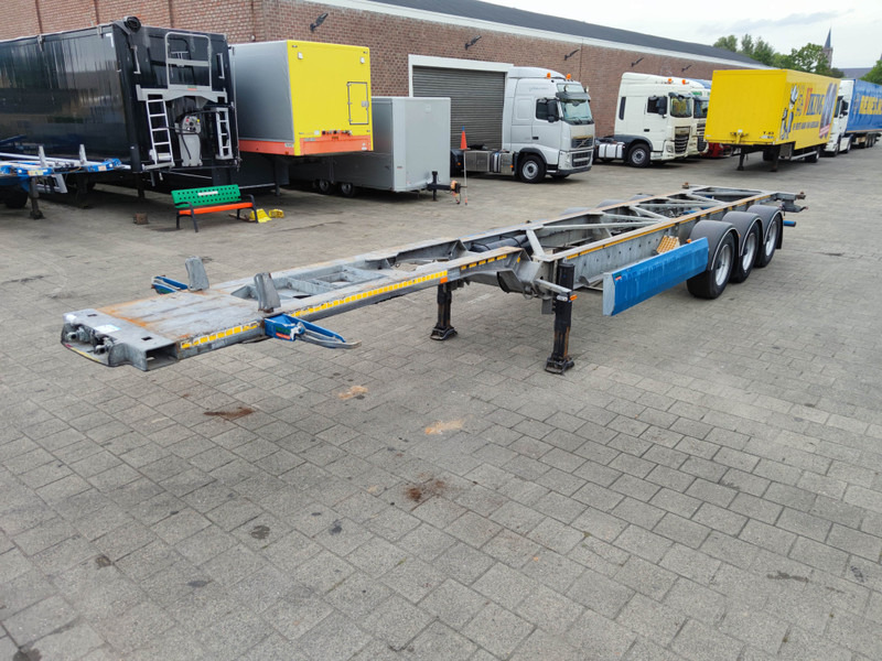 Containertransporter/ Wissellaadbak oplegger Van Hool A3C002 3 Axle ContainerChassis 40/45FT - Galvinised Chassis - 4420kg EmptyWeight (O1419): afbeelding 4