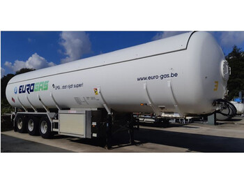 Tankoplegger Van Hool Gas trailer 55184 liters (27.5 ton) 3 assen Gas, LPG, GPL, GAZ, Propane, Butane ID 3.130.  Tankcode P25BN without counter: afbeelding 1