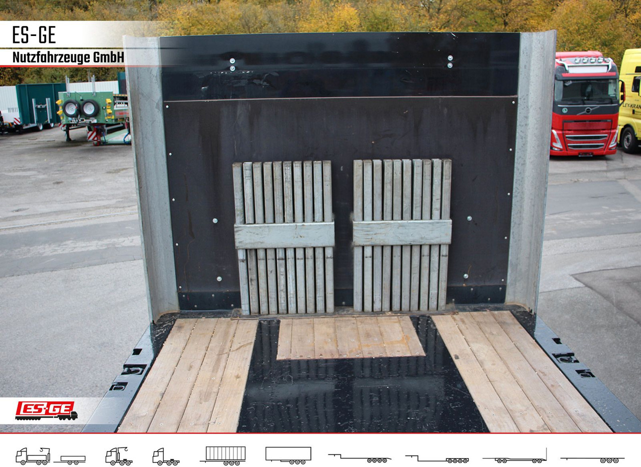 Vlakke/ Open oplegger ES-GE 2-Achs-Sattelanhänger