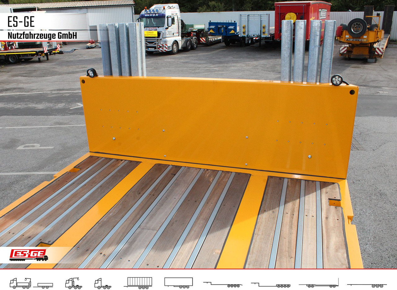 Vlakke/ Open oplegger ES-GE 4-Achs-Ballastauflieger