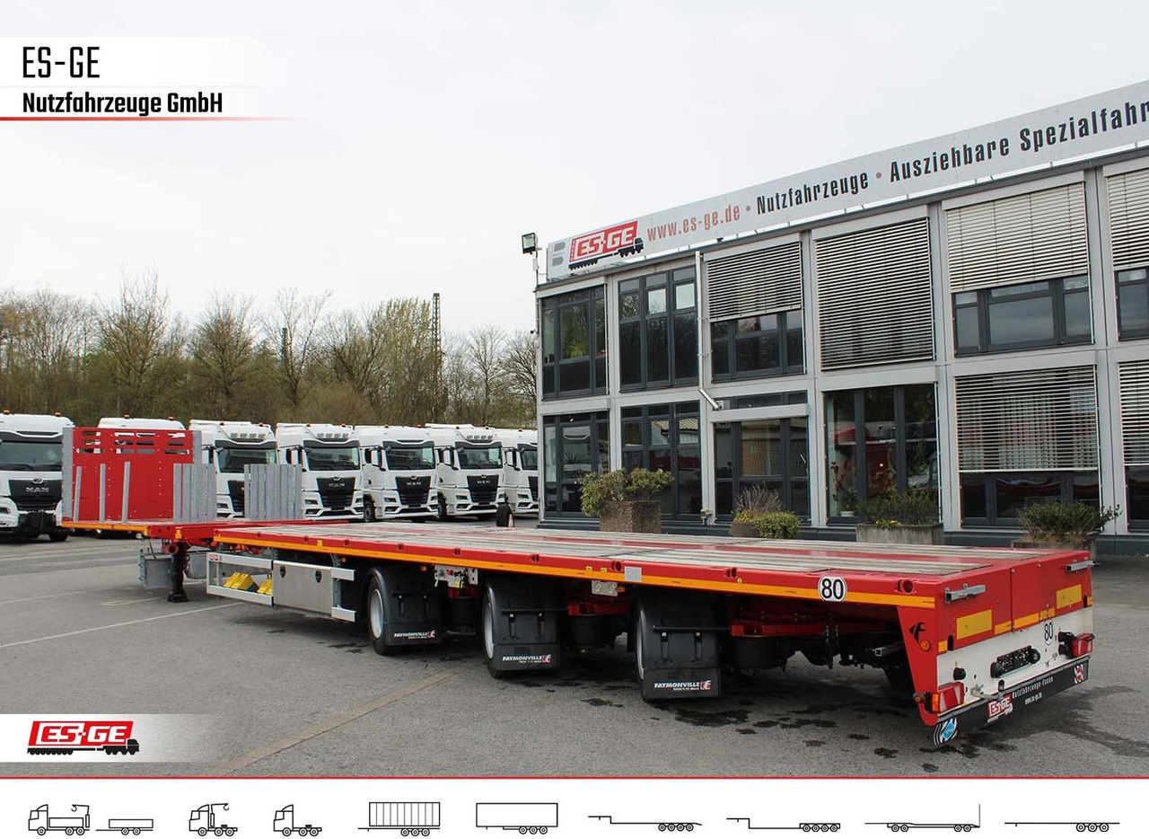 Vlakke/ Open oplegger Faymonville Telemax Megatrailer - doppelt teleskopierbar