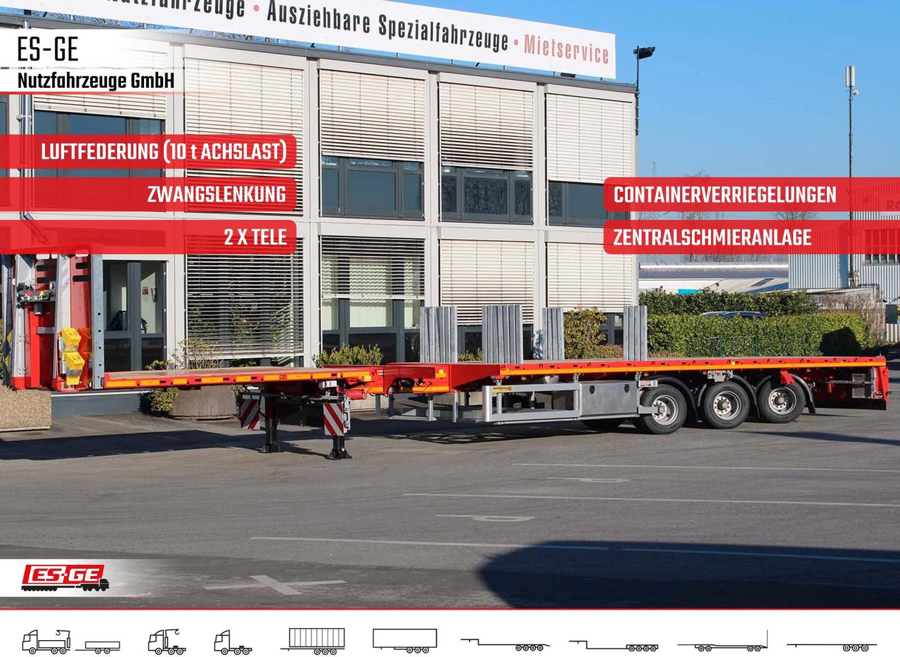 Vlakke/ Open oplegger Faymonville Telemax Megatrailer - hydr. gelenkt