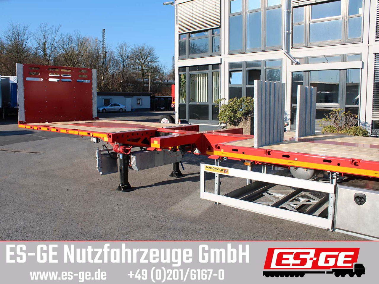 Vlakke/ Open oplegger Faymonville Telemax Megatrailer - hydr. gelenkt