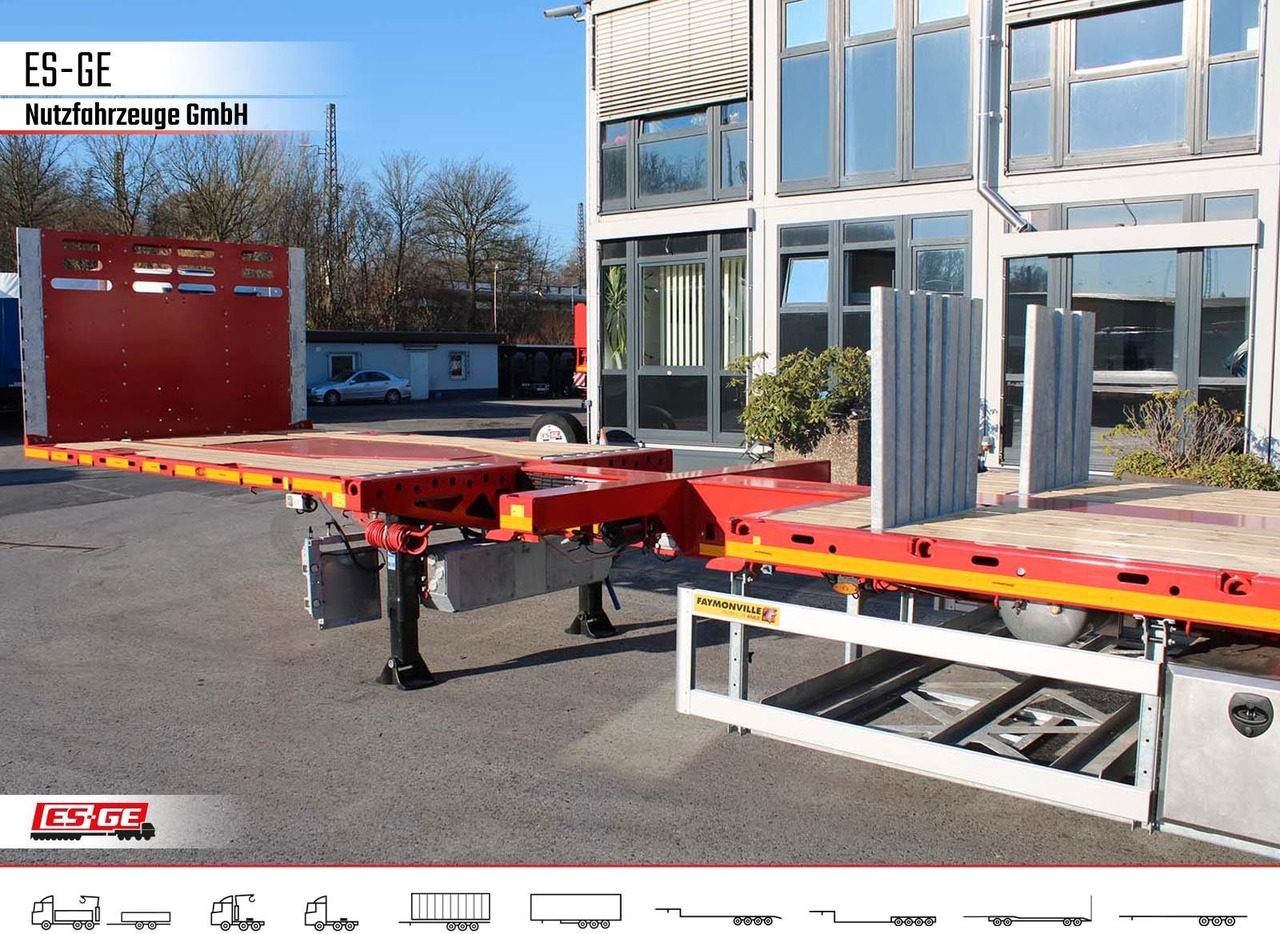 Vlakke/ Open oplegger Faymonville Telemax Megatrailer - hydr. gelenkt