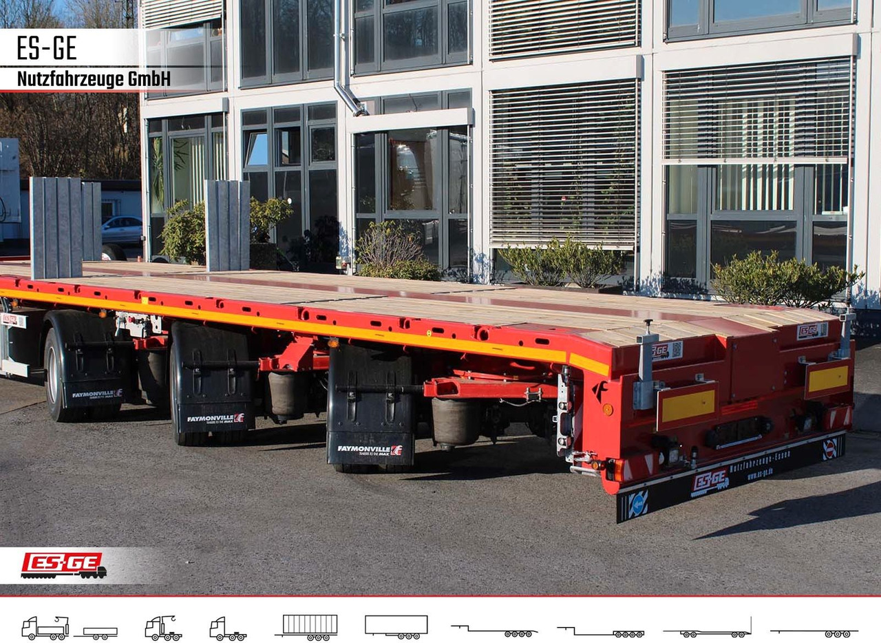 Vlakke/ Open oplegger Faymonville Telemax Megatrailer - hydr. gelenkt