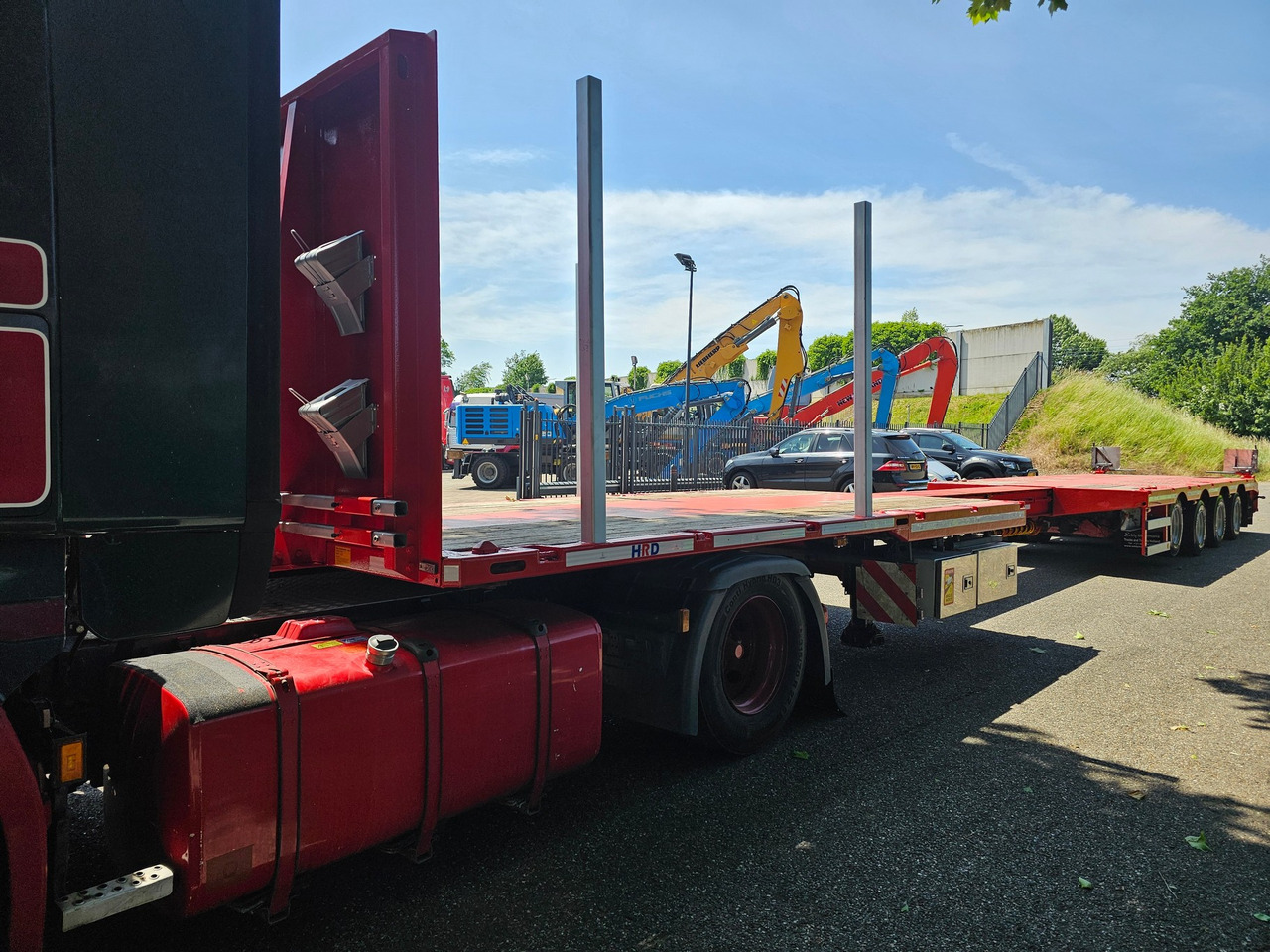 Vlakke/ Open oplegger HRD SPTM4N Mega Telesopic