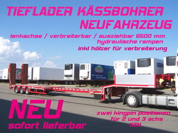 Kässbohrer LB3E / verbreiterbar /lenkachse / 6,5 m AZB NEU - Vlakke/ Open oplegger