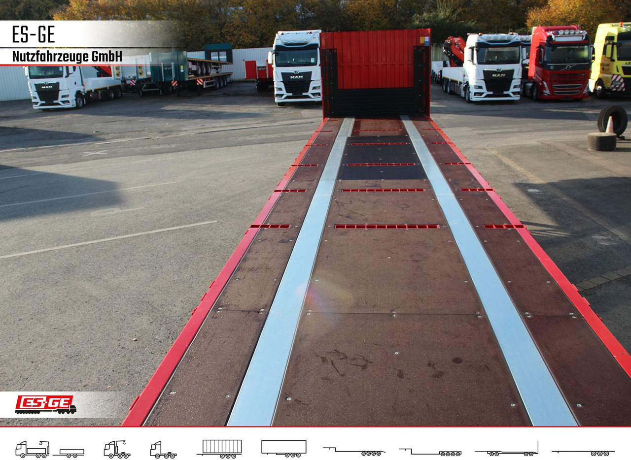 Vlakke/ Open oplegger Kögel Multi Chassis. Rungen