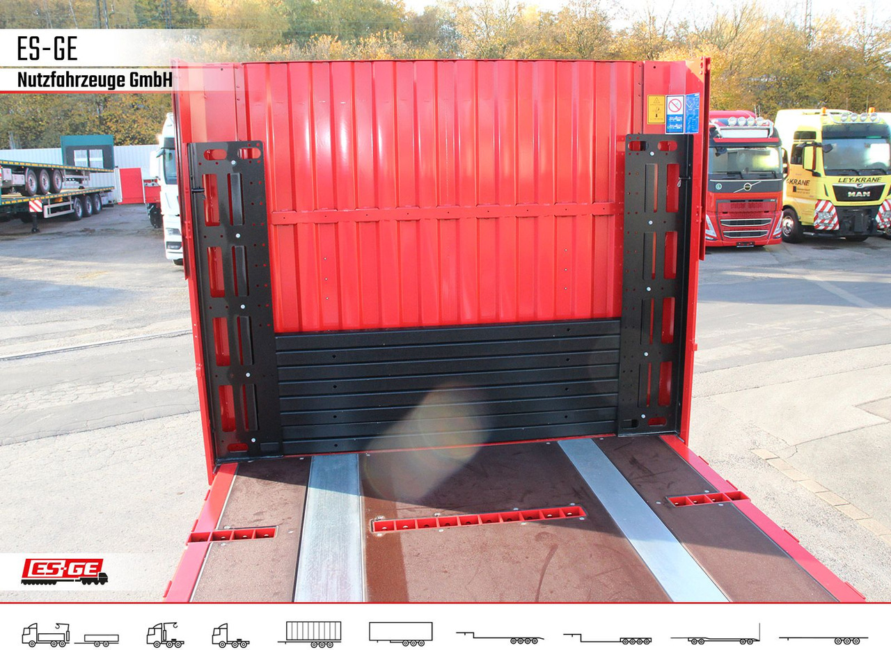 Vlakke/ Open oplegger Kögel Multi Chassis. Rungen