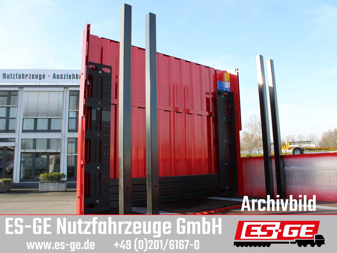 Vlakke/ Open oplegger Kögel Multi Chassis, verstärkt, Bordwände